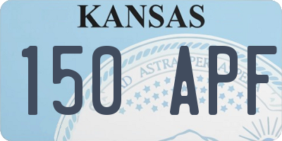 KS license plate 150APF