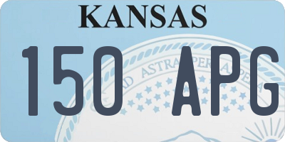 KS license plate 150APG