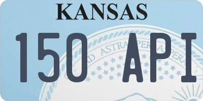 KS license plate 150API