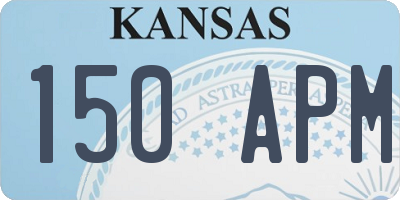 KS license plate 150APM