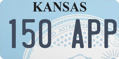 KS license plate 150APP