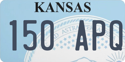 KS license plate 150APQ