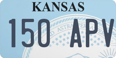 KS license plate 150APV