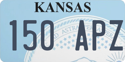 KS license plate 150APZ