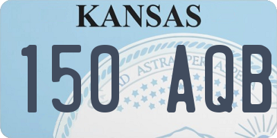 KS license plate 150AQB