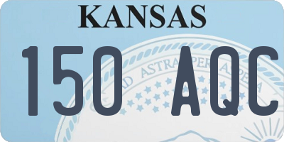 KS license plate 150AQC