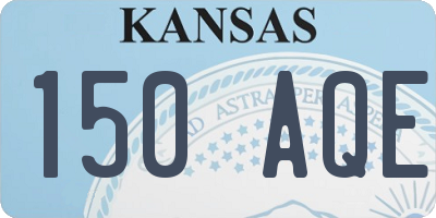 KS license plate 150AQE