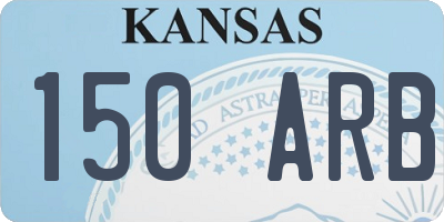KS license plate 150ARB