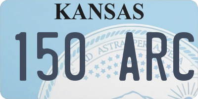 KS license plate 150ARC