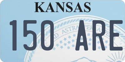 KS license plate 150ARE