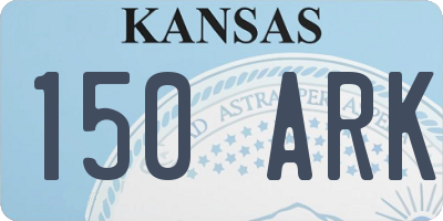 KS license plate 150ARK
