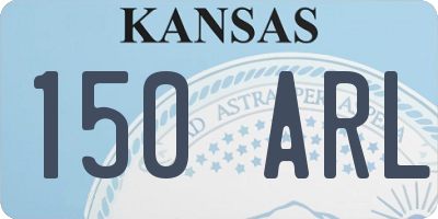 KS license plate 150ARL