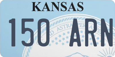 KS license plate 150ARN
