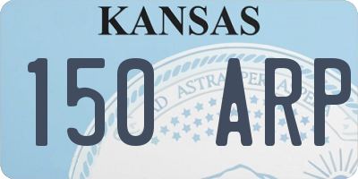 KS license plate 150ARP