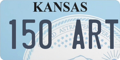 KS license plate 150ART