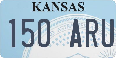 KS license plate 150ARU