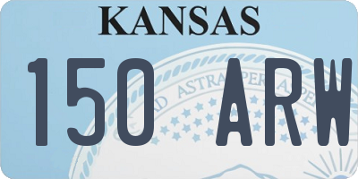 KS license plate 150ARW