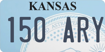 KS license plate 150ARY
