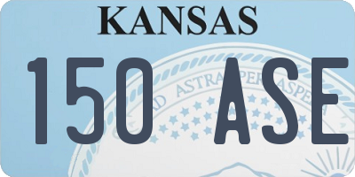 KS license plate 150ASE