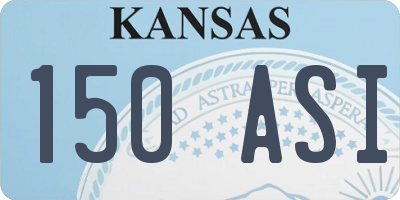 KS license plate 150ASI