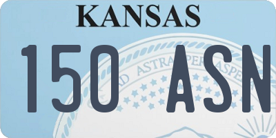KS license plate 150ASN