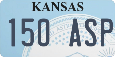 KS license plate 150ASP