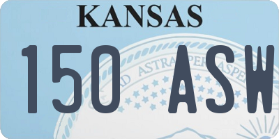 KS license plate 150ASW