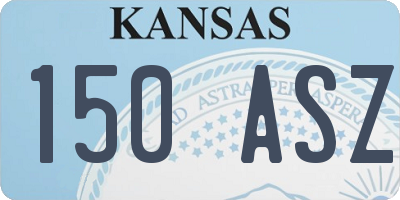 KS license plate 150ASZ