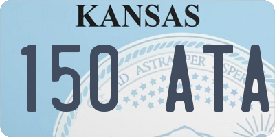KS license plate 150ATA