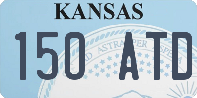 KS license plate 150ATD