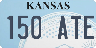 KS license plate 150ATE