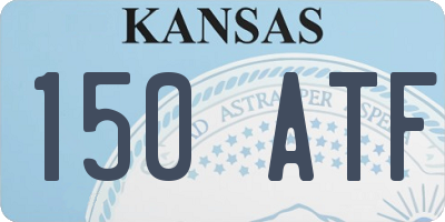 KS license plate 150ATF