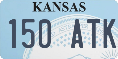 KS license plate 150ATK