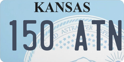 KS license plate 150ATN