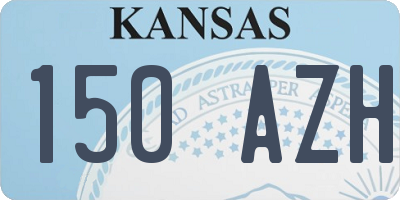 KS license plate 150AZH