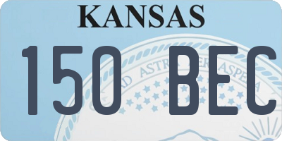 KS license plate 150BEC