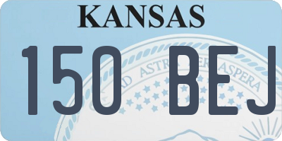 KS license plate 150BEJ