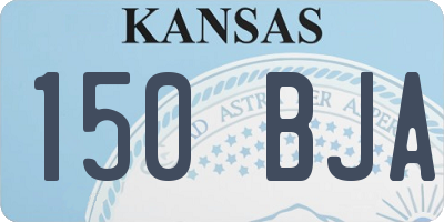 KS license plate 150BJA