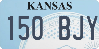 KS license plate 150BJY