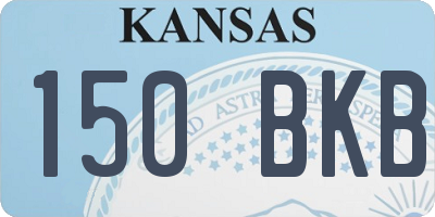 KS license plate 150BKB