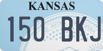 KS license plate 150BKJ