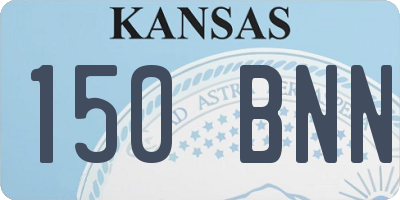 KS license plate 150BNN