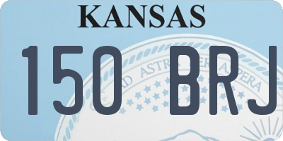 KS license plate 150BRJ