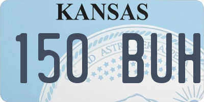 KS license plate 150BUH