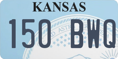 KS license plate 150BWQ