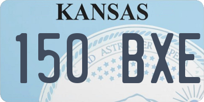 KS license plate 150BXE