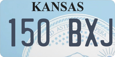 KS license plate 150BXJ