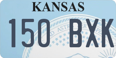 KS license plate 150BXK