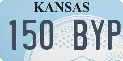 KS license plate 150BYP