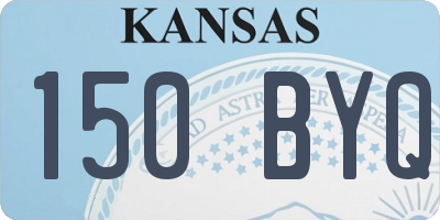 KS license plate 150BYQ